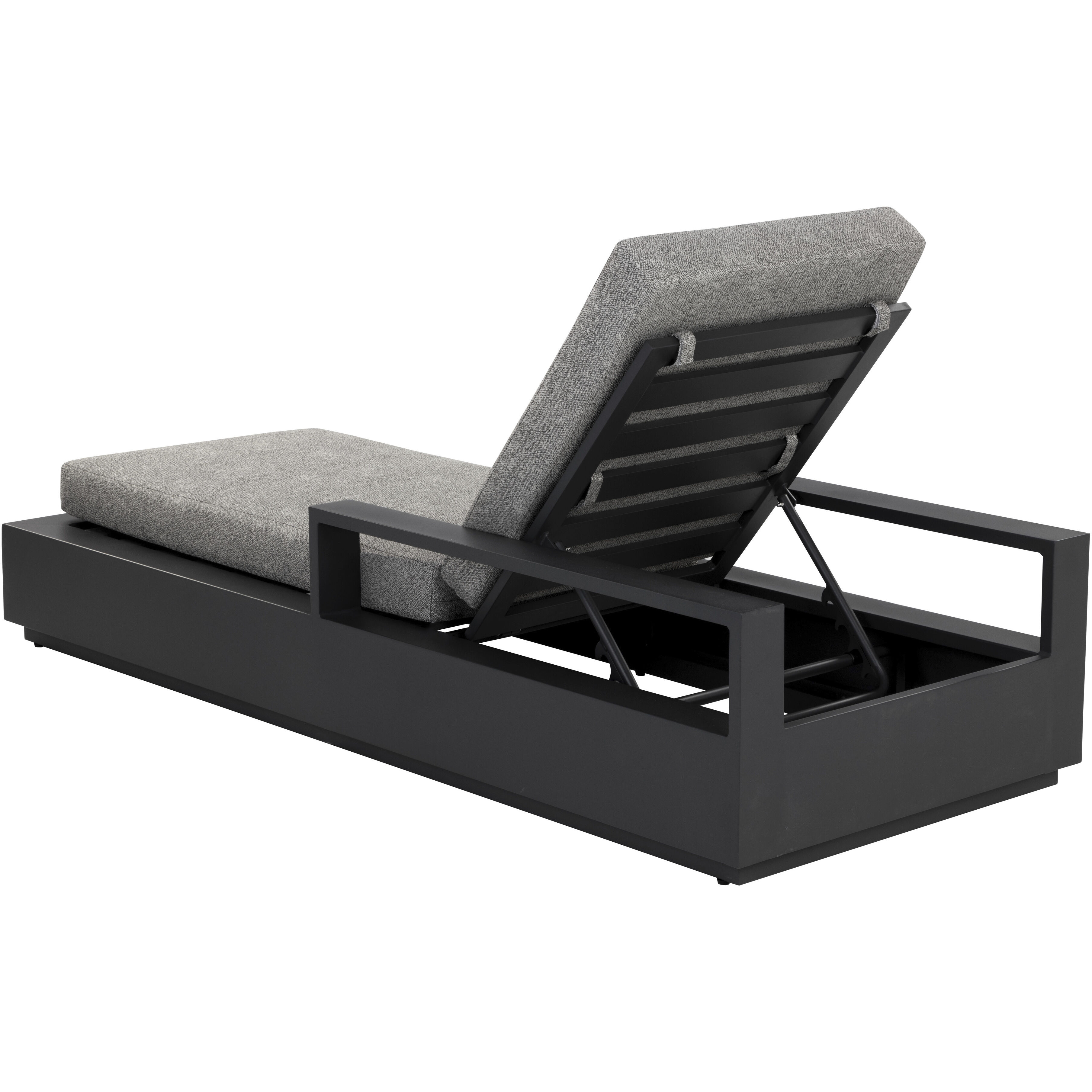 Tavira Charcoal / Lanikai Salt And Pepper Outdoor Lounger
